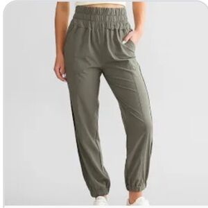 Olive Green Track Pants